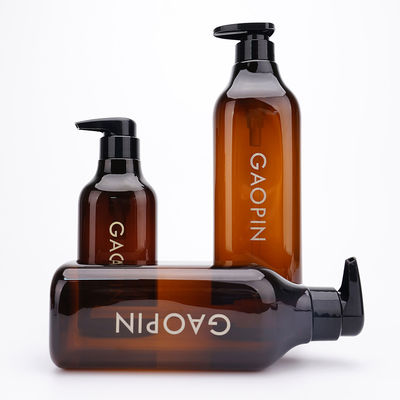 Бутылки 300ml 600ml 1000ml шампуня и проводника янтарного квадрата 500ml пустые