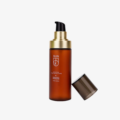 бутылки 100ml 120ml косметические пластиковые/бутылки Cleanser стороны с золотым KD сильным сосут