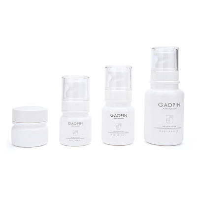 Бутылка лосьона бутылок 15ML 40ML 60ML 100ML белой сути PETG косметическая пластиковая