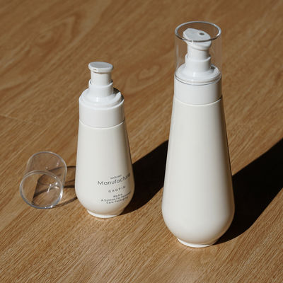 Набор бутылки Skincare сливк косметической бутылки белый PETG лосьона 100ml 150ml пластиковой