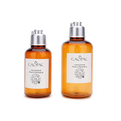 янтарный пластиковый шампунь 180ml разливает по бутылкам/косметическая бутылка тонера с крышкой сальто