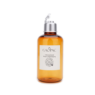 янтарный пластиковый шампунь 180ml разливает по бутылкам/косметическая бутылка тонера с крышкой сальто