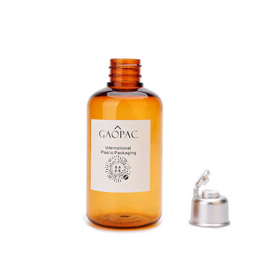 янтарный пластиковый шампунь 180ml разливает по бутылкам/косметическая бутылка тонера с крышкой сальто