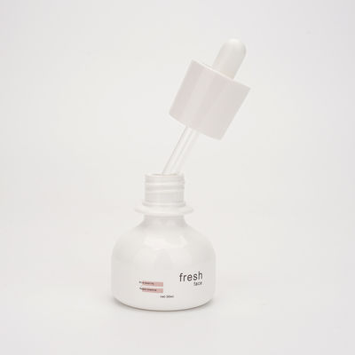 Круглые белые бутылки капельницы 30ml, портативная повторно используя упаковка бутылки лосьона