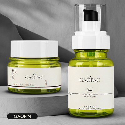 бутылки лосьона зеленого цвета 40ml 50ml 130ml набор пластиковой роскошный косметический упаковывая