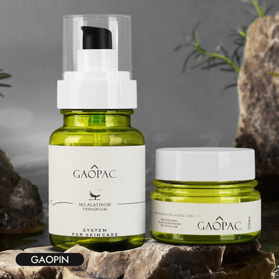бутылки лосьона зеленого цвета 40ml 50ml 130ml набор пластиковой роскошный косметический упаковывая
