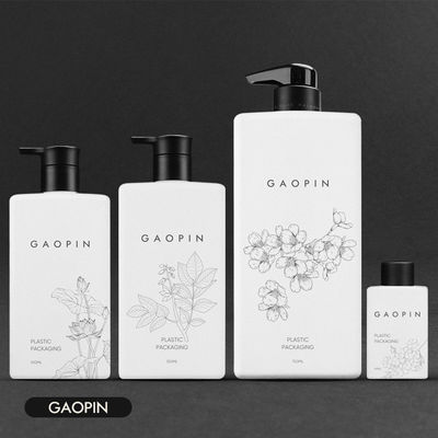 HDPE цвета 60ml 300ml 350ml 750ml бутылки лосьона шампуня насоса белого изготовленного на заказ белого пластиковые