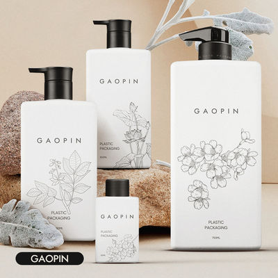 HDPE цвета 60ml 300ml 350ml 750ml бутылки лосьона шампуня насоса белого изготовленного на заказ белого пластиковые